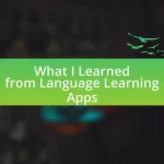 What I Learned from Language Learning Apps